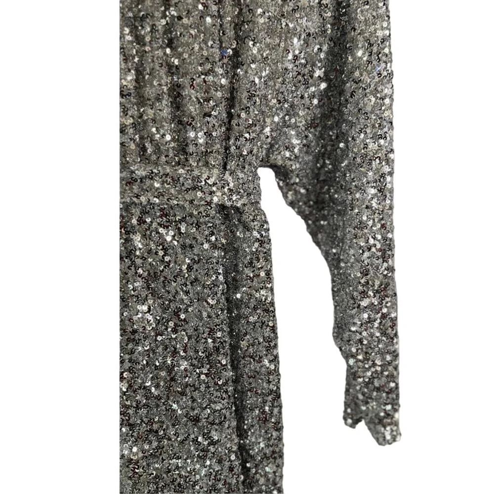 NWT ROTATE Samantha Sequin Wrap Dress sz 6 - Picture 7 of 7